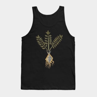 Human Roots Herbal Medieval Plant Lover Romantic Spiritual Art Tank Top